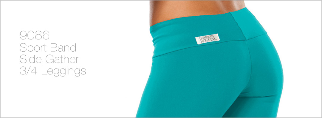 Sport Band Side Gather 3/4 Pants